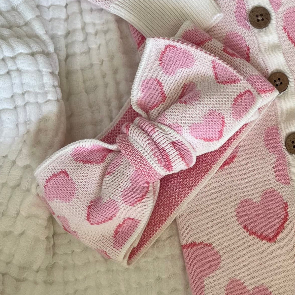 Wrapped in Love Pink Knit Headband