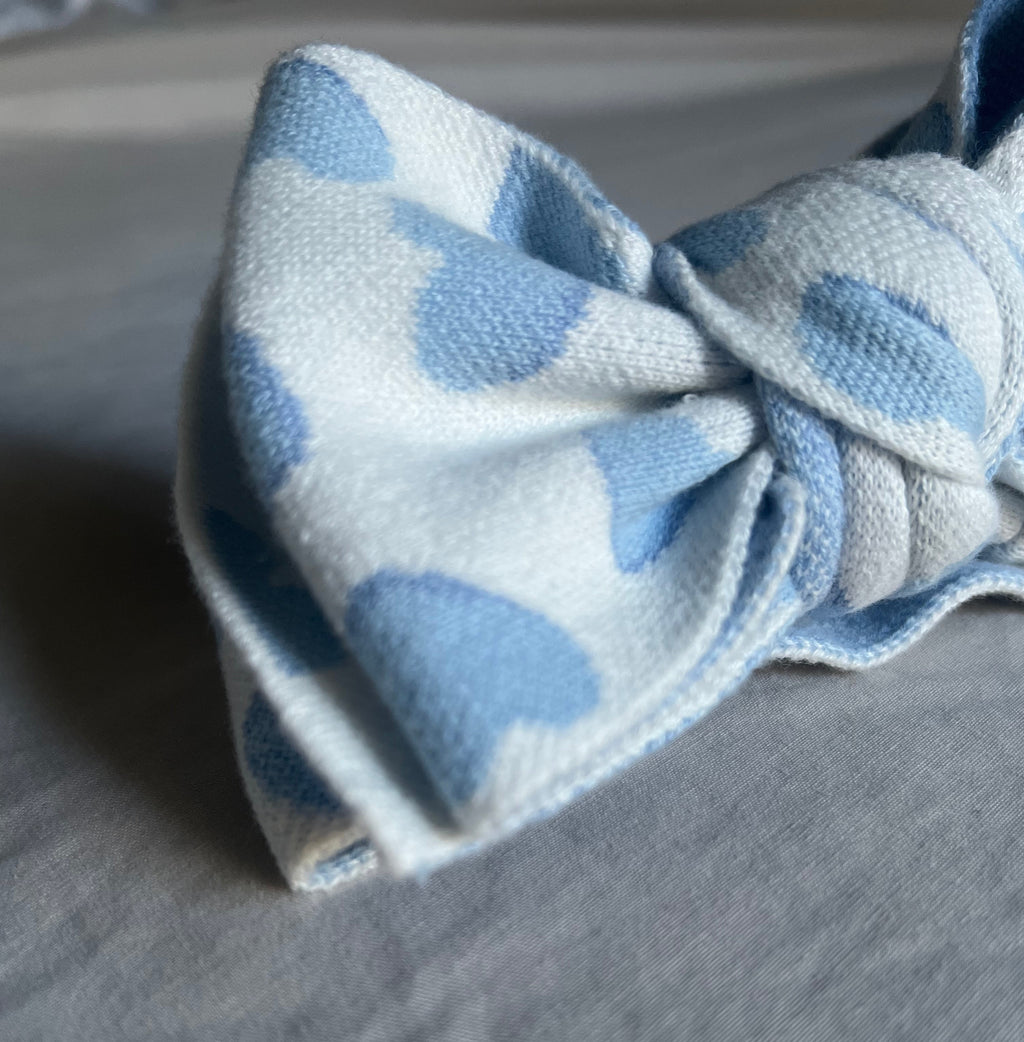 Wrapped in Love Blue Knit Headband