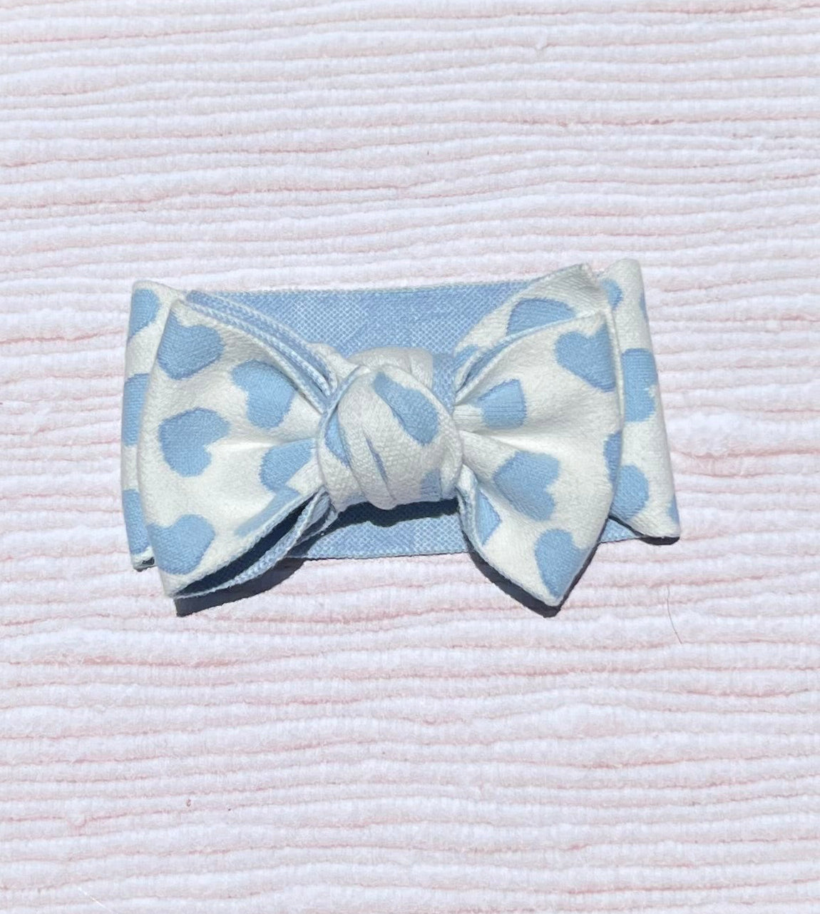 Wrapped in Love Blue Knit Headband