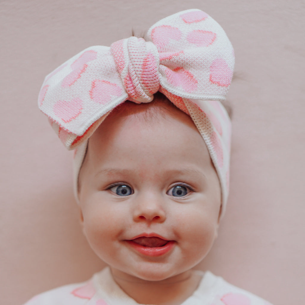 Wrapped in Love Pink Knit Headband