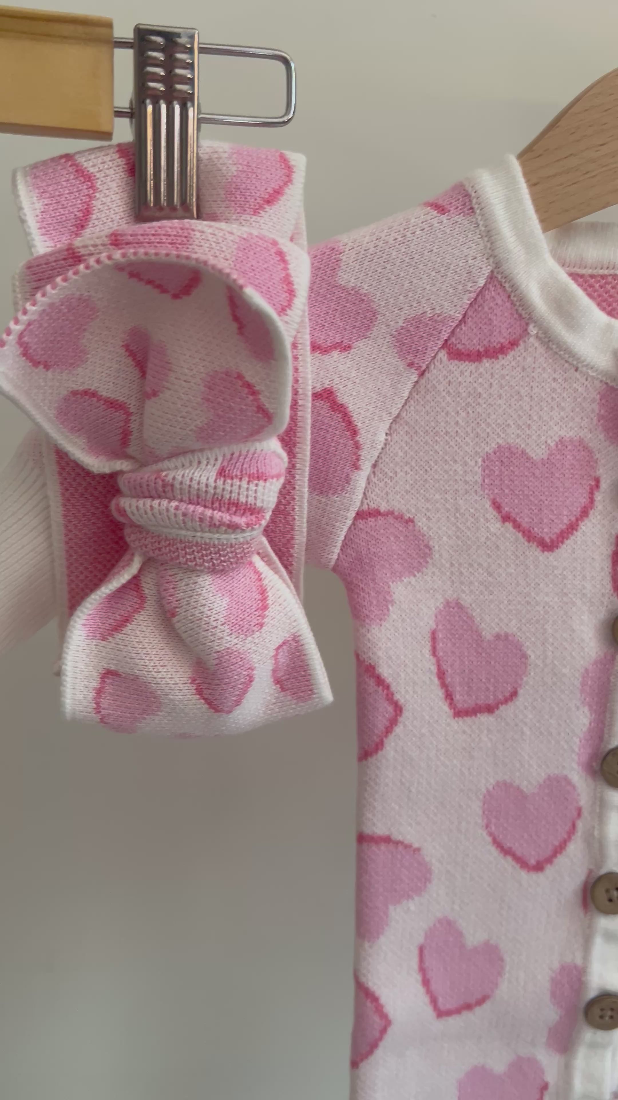 Wrapped in Love Knit Heart Romper